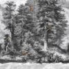 digitale printstof 008 Mystic Forest stofpanel wandkleed decoratiestof gordijnstof printstof 1.151030.1394.650