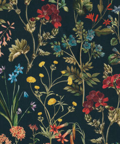 Flowerfield Large stof met veldbloemen katoenen stof digitale printstof decoratiestof gordijnstof 1.151030.1428.480