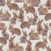 katoenen stof met konijnen Rabbit Family gordijnstof decoratiestof 1.151030.1459.155