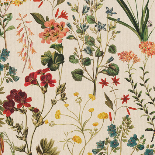 Flowerfield Light stof met veldbloemen katoenen stof digitale printstof decoratiestof gordijnstof 1.151530.1036.655