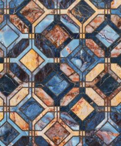 velvet Marble Mosaic art deco stof decoratiestof gordijnstof meubelstof 1.152540.1069.485
