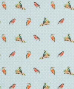 gordijnstof decoratiestof printstof ottoman dierenstof met vogels 1.171530.1017.509
