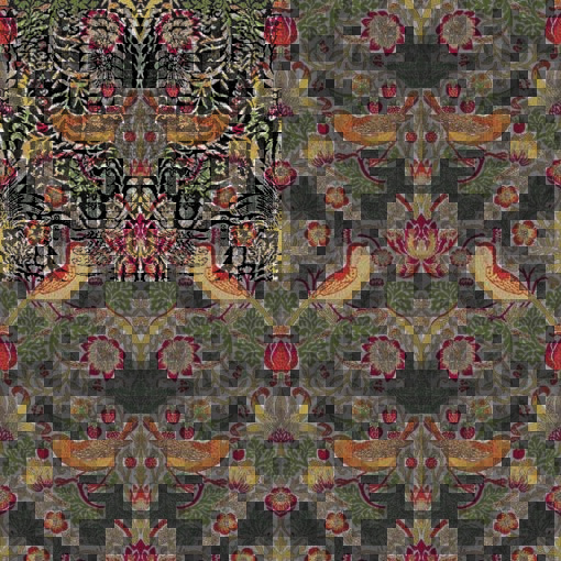 gobelin bird art craft barok gobelin stof decoratiestof gordijnstof meubelstof 1.251030.1612.540