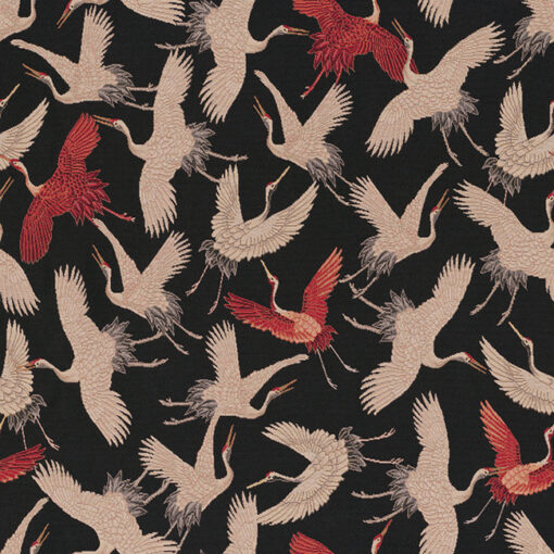 gobelin dieren 018 Cranebird Swarm stof met kraanvogels decoratiestof gordijnstof 1.251030.1628.105