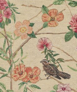 gobelin romantic bird paradise stof met vogels en bloemen 1.251030.1685.655