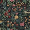 gobelin Folklore Patch Black stof met bloemen gordijnstof decoratiestof meubelstof 1.251030.1688.630