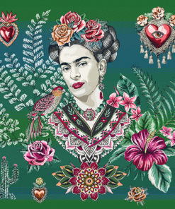 stofpanelen Frida Arista Emeraude jacquardstof kussenpanel Artista Emeraude