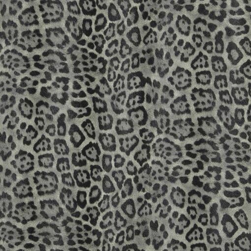 cheetah Charcoal dierenprint imitatieleer jungle leather panterprint pantervel