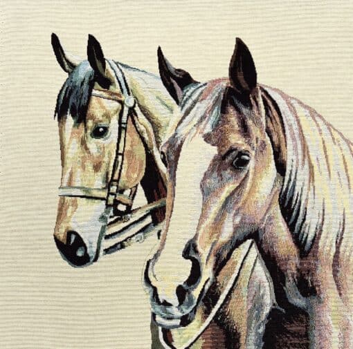 Caballos gobelin kussenpanel stofpanel met paarden
