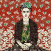 stofpanelen Magda Rouge Frida Kahlo Magda jacquardstof