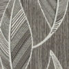 jacquardstof Plume Brown stof met bladmotief meubelstof gordijnstof decoratiestof