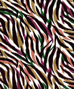 jacquardstof Zebra Fuchsia stof met zebrastrepen meubelstof gordijnstof decoratiestof